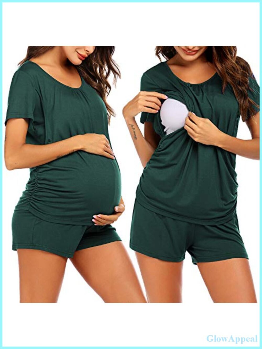 Nursing Maternity Pajama Set Breastfeeding Sleepwear Postpartum Lounge